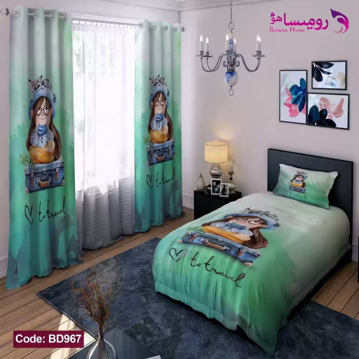 قیمت و خرید روتختی طرح دختر یک نفره برند دکو کد BD967