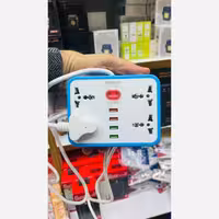 سه راهی چند راهی سیار برق پورت USB شارژ  جنس اصلی و باکیفیت برند معتبر HEINZ مدل HZ-F45U