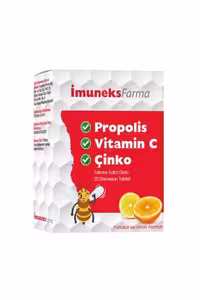 قرص جوشان بره موم،ویتامین C،روی Imuneks - بسته 20 عددی