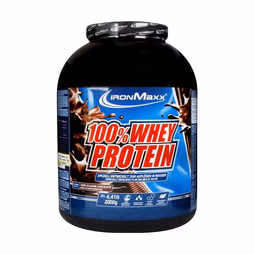 پودر پروتئین وی 100 درصد آیرون مکس 2000 گرمIron Max 100 % Protein Whey Powder 2000 g