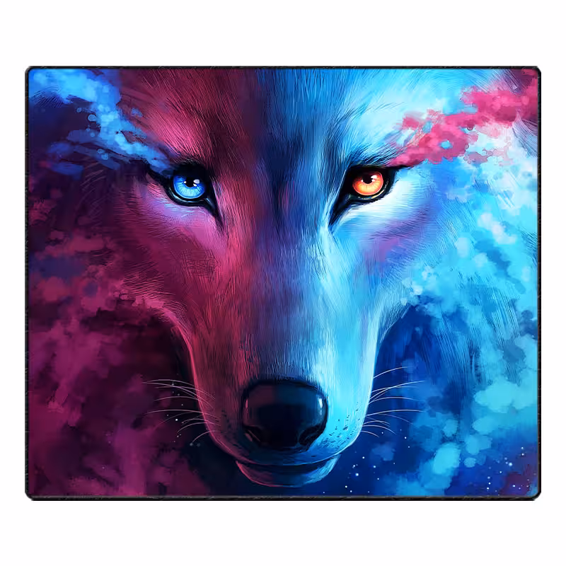 ماوس پد گیمینگ طرح WOLF