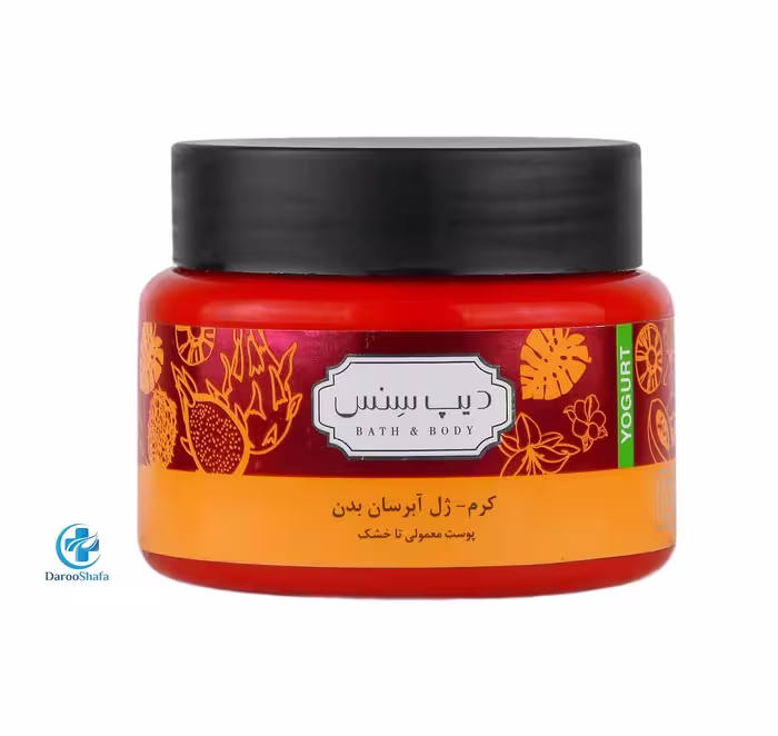 کرم ژل آبرسان بدن مناسب پوست خشک و معمولی دیپ سنس