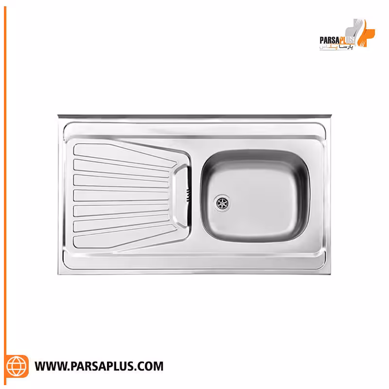 سینک استیل البرز مدل 165/60 روکار