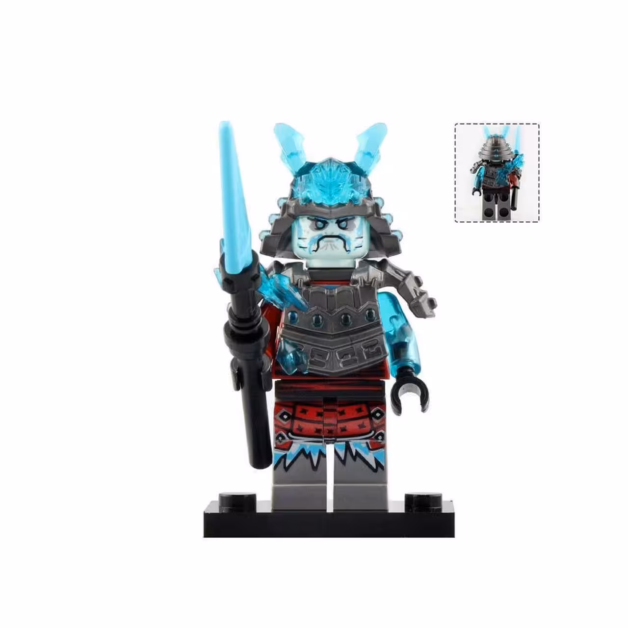 لگو مینی فیگور دوتایی نینجاگو مدل General Vex و نینجا آبی کلاه خود دار کد DG1002