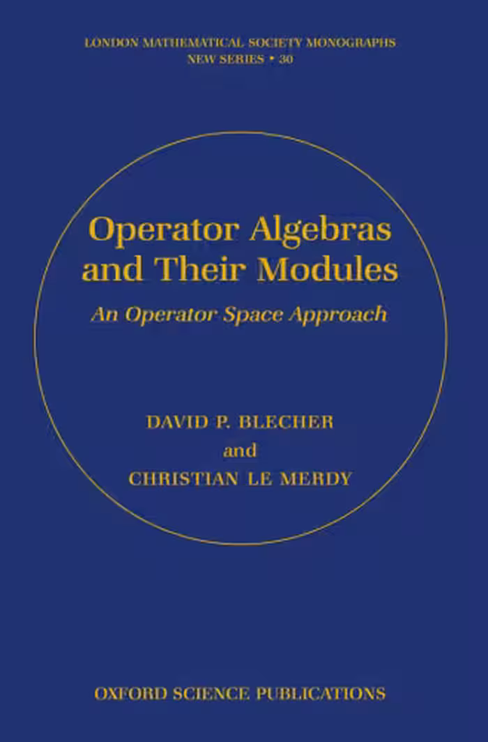 خرید و دانلود نسخه کامل کتاب Operator Algebras and Their Modules: An Operator Space Approach