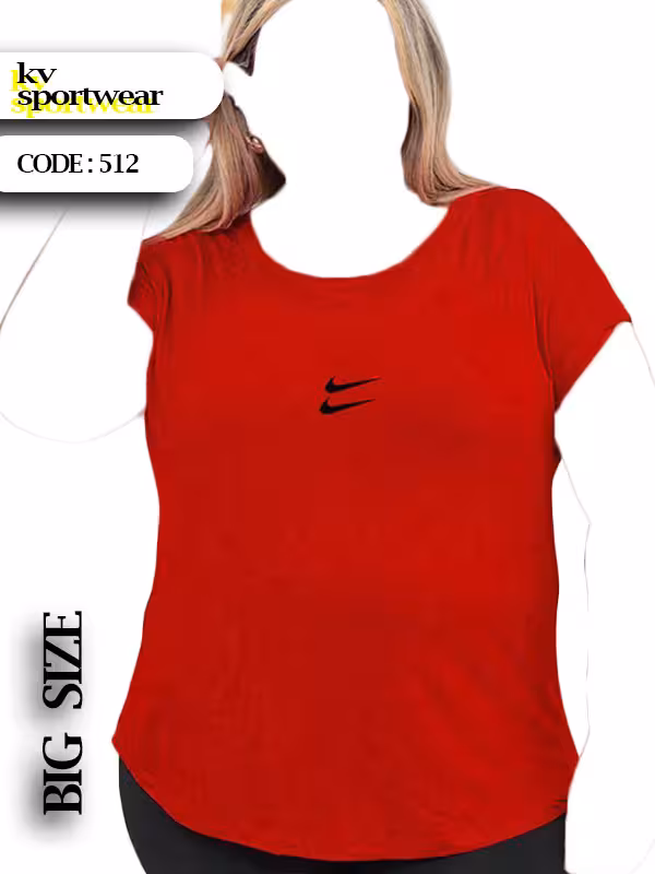 تیشرت سایز بزرگ ورزشی زنانه Nike Air کد 005