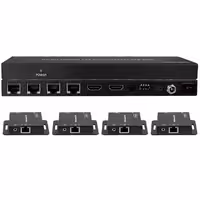 اسپلیتر توسعه دهنده HDMI روی کابل شبکه 50 متر با 4 عدد گیرنده فرانت مدل FN-V149