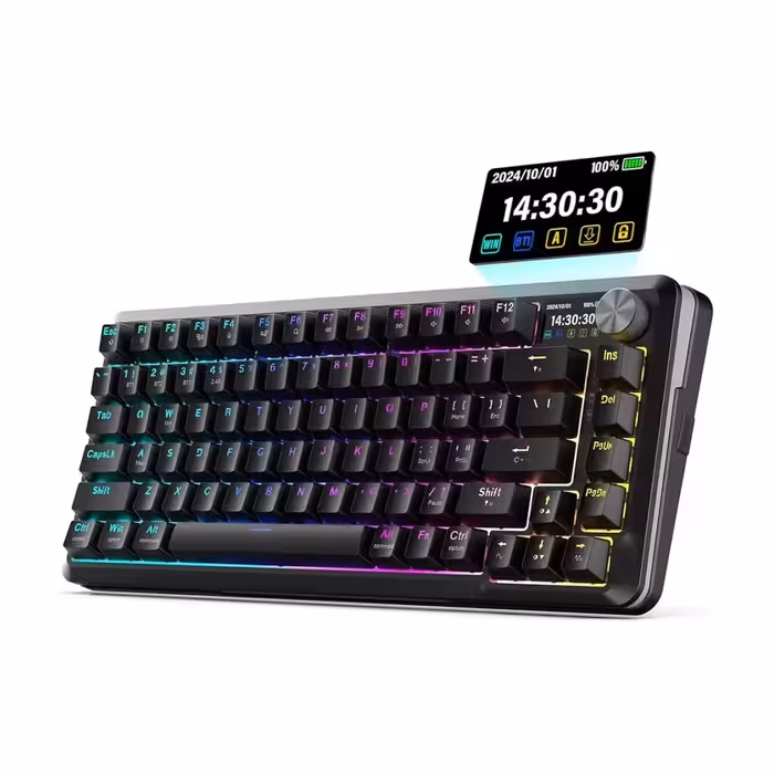 کیبورد گیمینگ ردراگون K708 FLEKACT PRO LCD WIRELESS