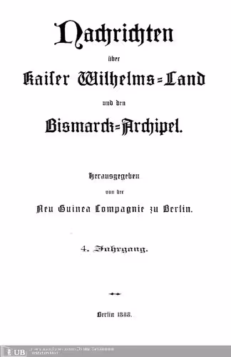 خرید و دانلود نسخه کامل کتاب Nachrichten über Kaiser Wilhelms-Land und den Bismarck-Archipel
