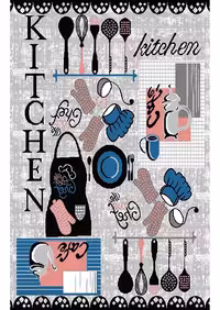 گلیم فرش ماشینی 400 شانه بی سی اف کاشان- کد طرح 11