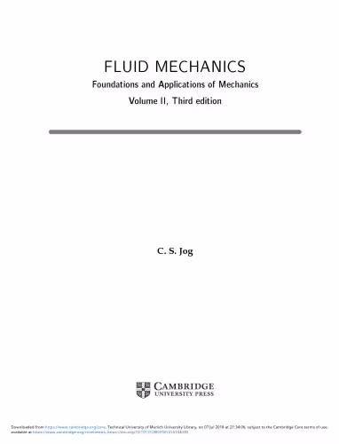 خرید و دانلود نسخه کامل کتاب Foundations and Applications of Mechanics Volume II Fluid Mechanics