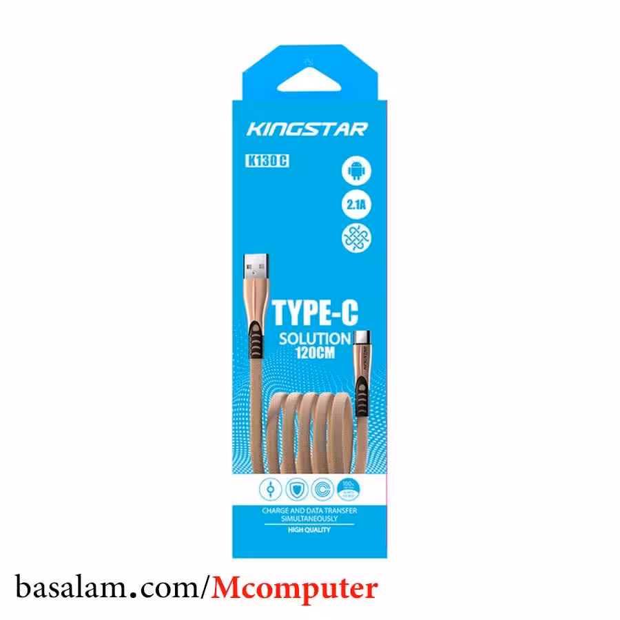 کابل شارژ  تایپ سی کینگ استار مدل k130C