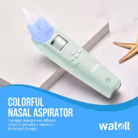 دستگاه مکنده بینی کودک - ساکشن برقی بینی برای نوزاد - مکنده اتوماتیک بینی برای نوزادان - پاک کننده خلط بینی باتری دار برای کودکان نوپا