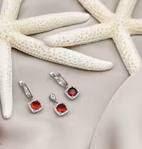 نیمست یاقوت سرخ نقره جواهری کد 00186