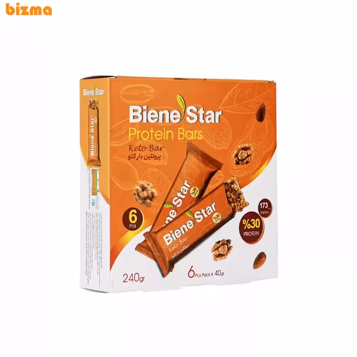 پروتئین بار کتو بین استار – 6 عددی