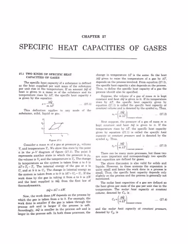 خرید و دانلود نسخه کامل کتاب HCV Chapter 27 Specific Heat Capacities of Gases Concepts of Physics H C Verma IIT JEE Part 2 various Engineering Entrance Exams