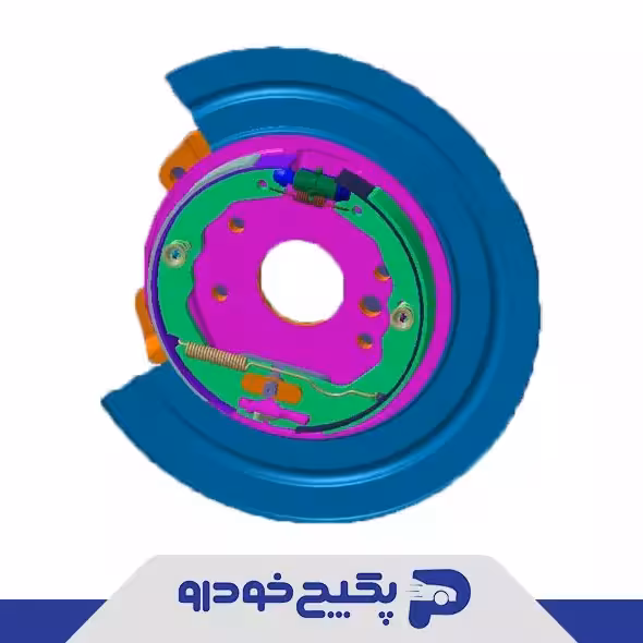 طبق ترمزدستی چرخ عقب چپ کامل اریزو 5 J60-3502070 شرکتی