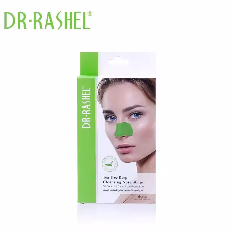 چسب بینی درخت چای دکتر راشل DR.RASHEL Tea Tree Deep Cleansing Nose Strips_اورجینال