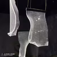 لوستر مدرن اس ام دی SMD خور سه شاخه گرد پاییز