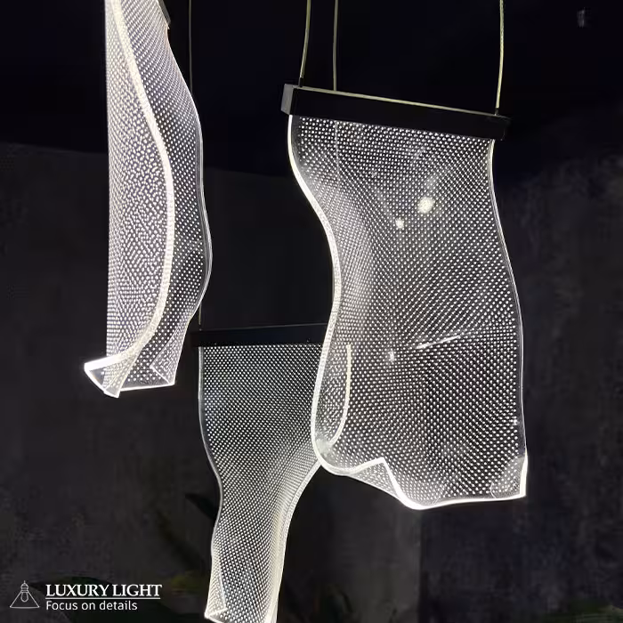 لوستر مدرن اس ام دی SMD خور سه شاخه گرد پاییز