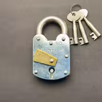 قفل آویز پاکستانی فولادی سایز 60