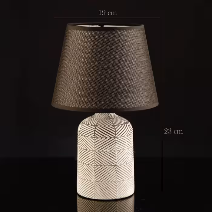 آباژور رومیزی قهوه ای آسا