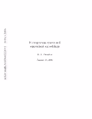 خرید و دانلود نسخه کامل کتاب Homogeneous Spaces and Equivariant Embeddings