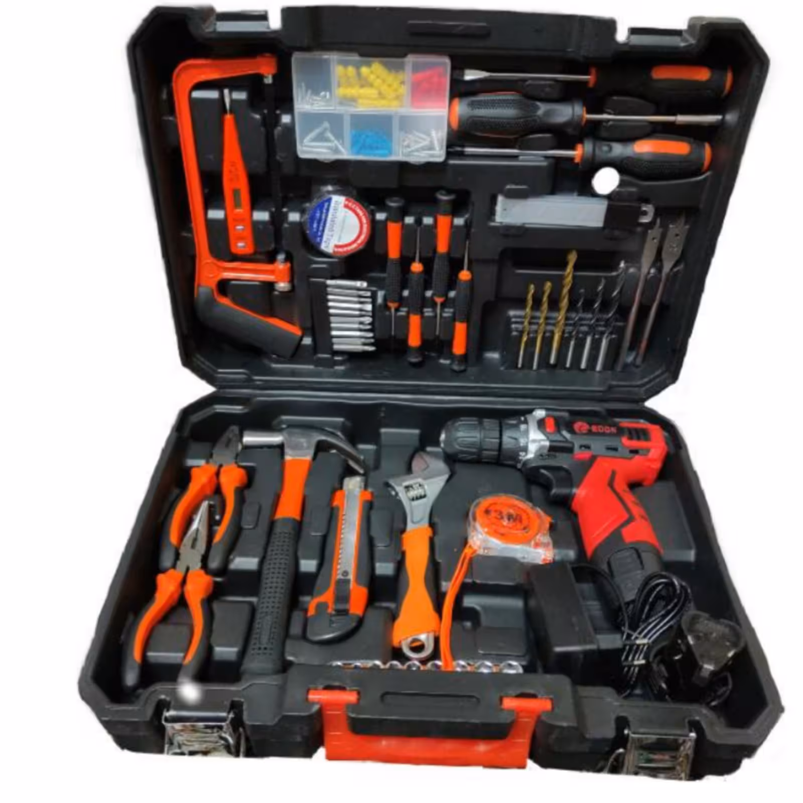 دریل پیچ گوشتی شارژی ادون با ابزار مجموعه 125 عددی مدل ED-40L-TZ