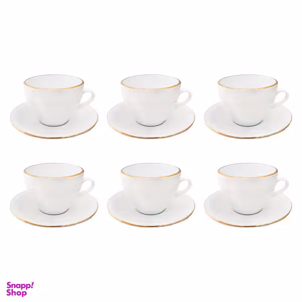 ست فنجان و نعلبکی 12 پارچه مقصود (Maghsoud) کد Fn022