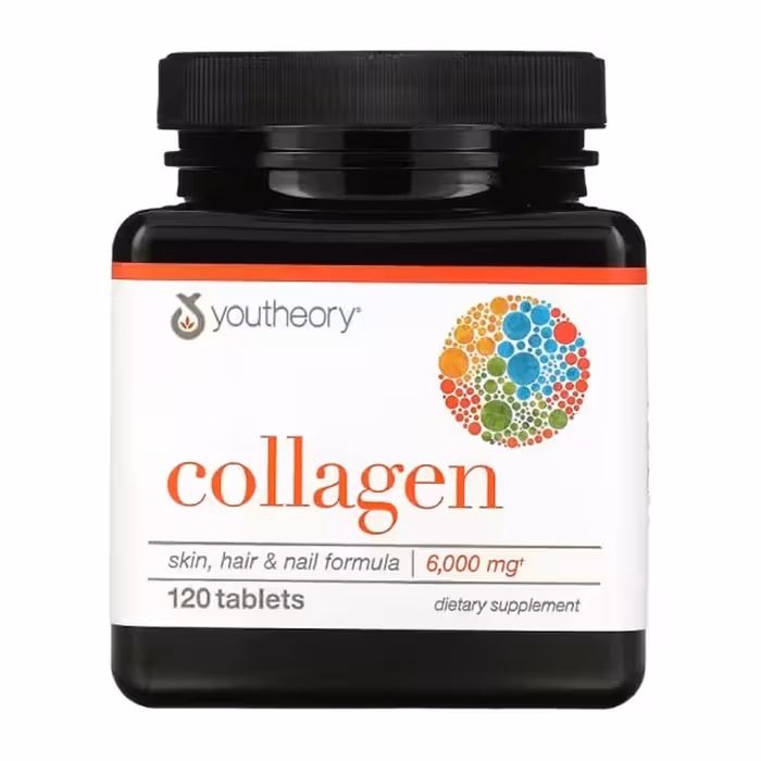 قرص کلاژن youtheory | تقویت پوست، مو و ناخن