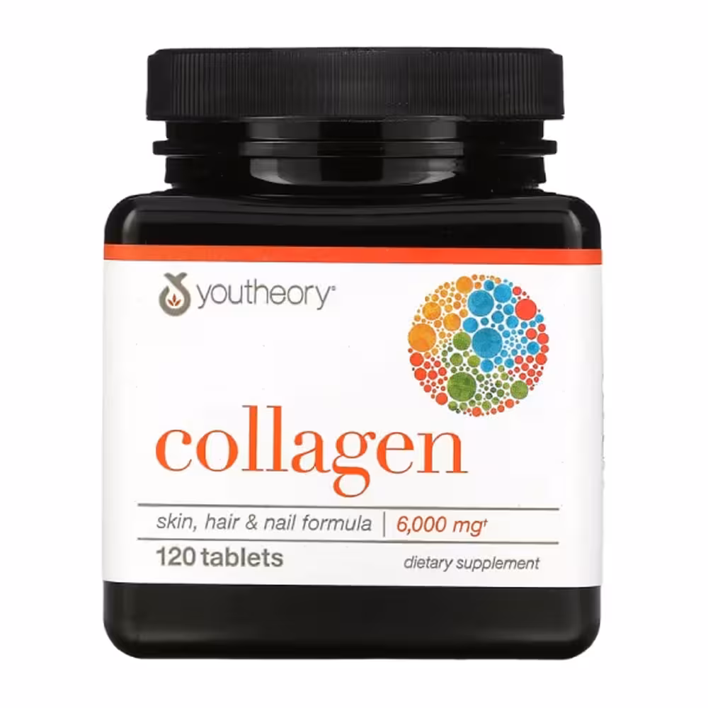 قرص کلاژن youtheory | تقویت پوست، مو و ناخن