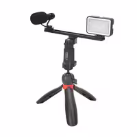 کیت نگهدارنده موبایل کامیکا COMICA CVM-VM10-K5 به همراه نور و میکروفون «اورجینال – ارسال 1 ساعت»