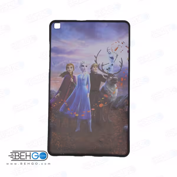 قاب T295 کاور مدل طرح دار دخترانه کد 9 مشکی تبلت سامسونگ تی 295 گلکسی مناسب سامسونگ Frozen Cover For Samsung Galaxy Tab A 8.0 2019 LTE SM-T295