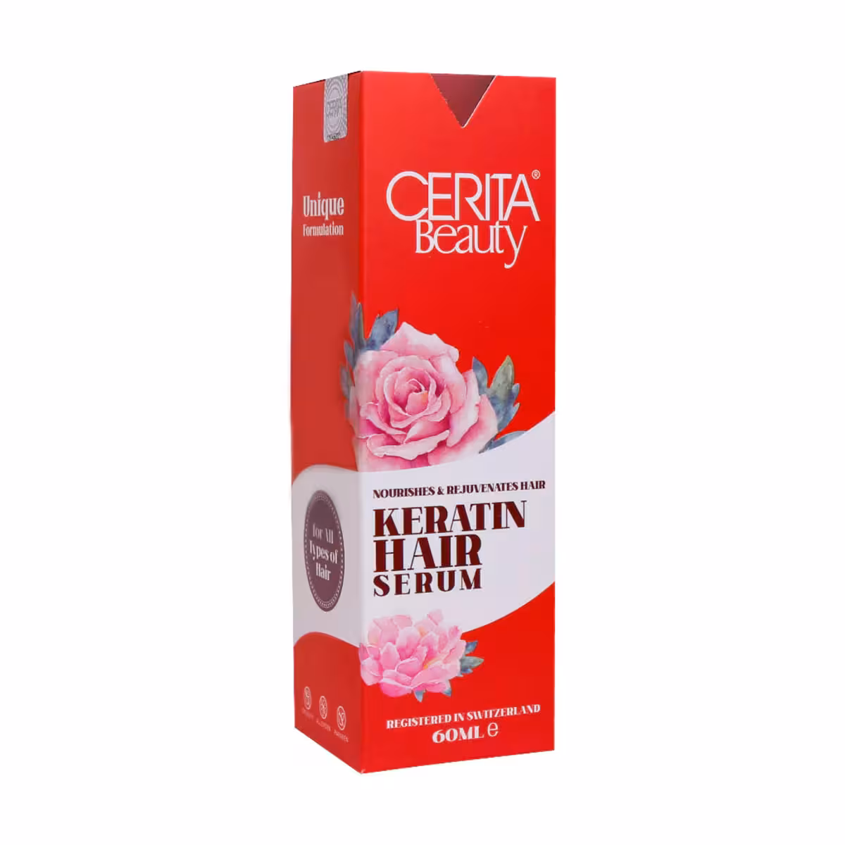 سرم ترمیم کننده تار مو حاوی ویتامین E و کراتین سریتا مناسب برای انواع مو_ Cerita Ceratin Hair Serum For All Hair_ سریتا