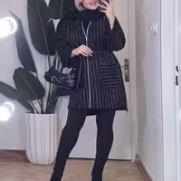 مانتو پالتویی لبه دوزی نیکی