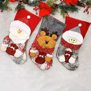 اویز جوراب کریسمس 48 سانت سه مدل کد 205-71