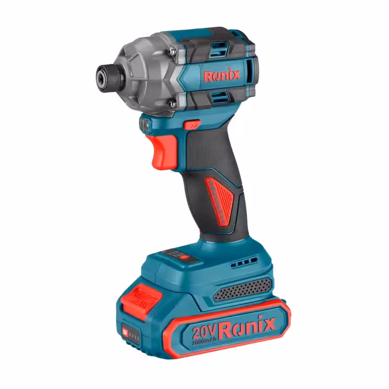 پیچگوشتی شارژی براش لس 20 ولت رونیکس مدل 8671