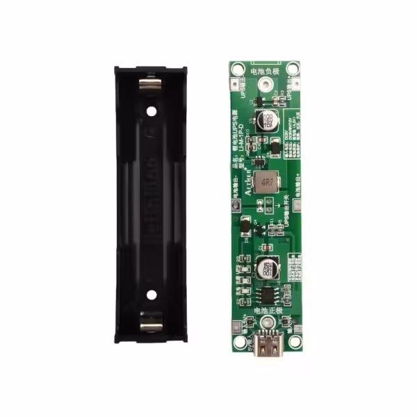 ماژول UPS و شارژر باتری 18650 لیتیومی تکی با خروجی 12 ولت