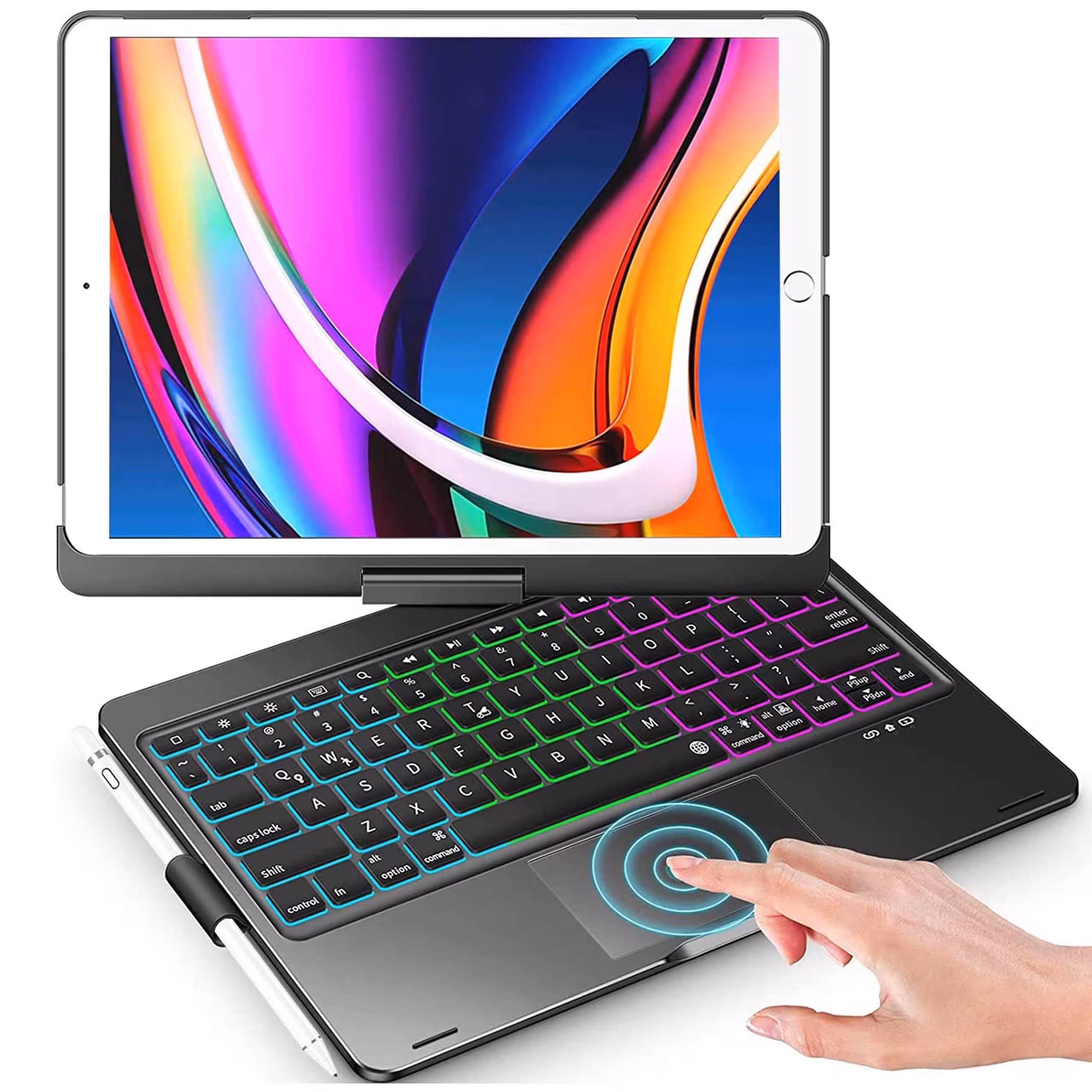 صفحهکلید لمسی آیپد Touch iPad Keyboard Case with Trackpad