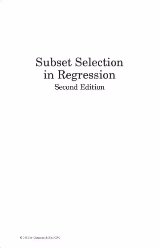 خرید و دانلود نسخه کامل کتاب Subset selection in regression