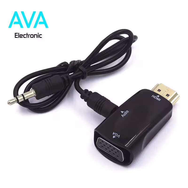 مبدل HDMI به VGA با پورت 3٫5 میلیمتری Audio