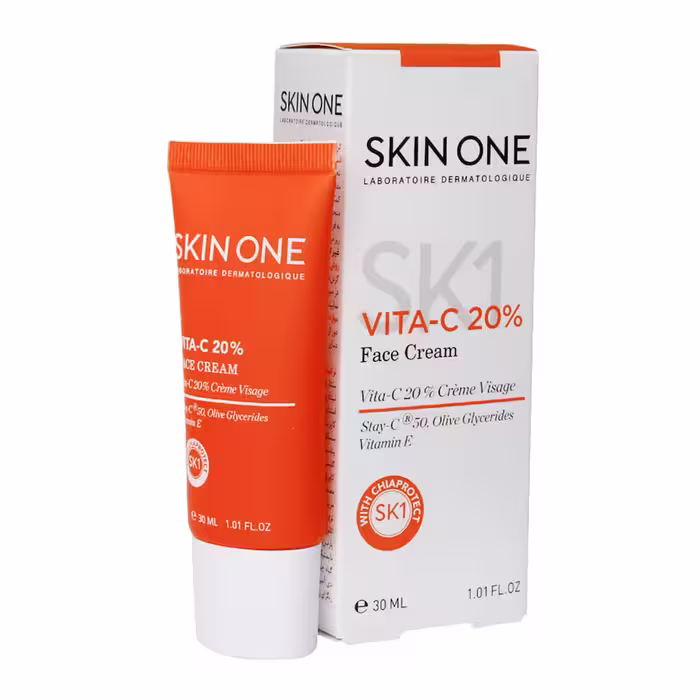 کرم صورت ویتامین سی 20 درصد اسکین وان – Skin One