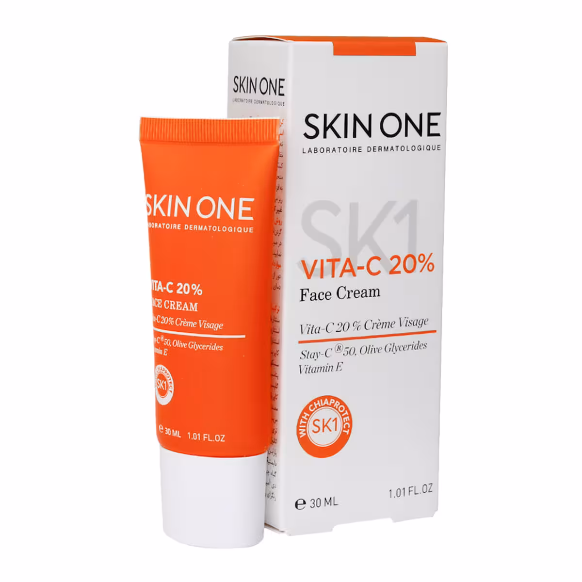 کرم صورت ویتامین سی 20 درصد اسکین وان – Skin One