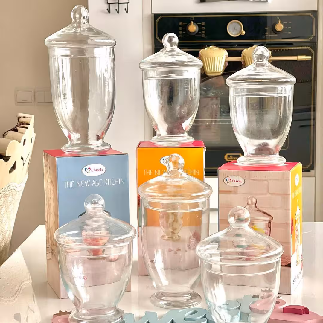 کندی های شیشه ای در سه سایز