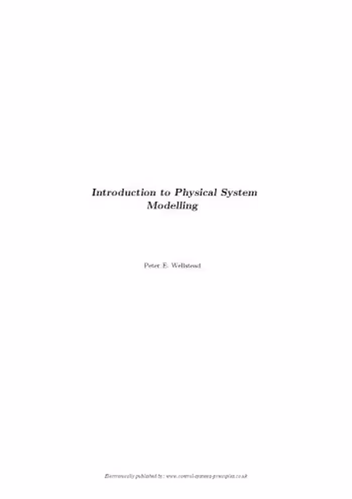 خرید و دانلود نسخه کامل کتاب Introduction to Physical System Modelling