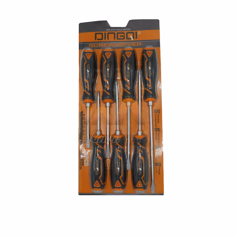 سری 7 عددی پیچگوشتی دو سو و چهارسو ضربه خور دینگی مدل DINGQI 68602