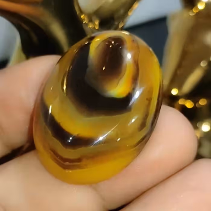 نگین کلکسیونی عقیق سلیمانی درشت