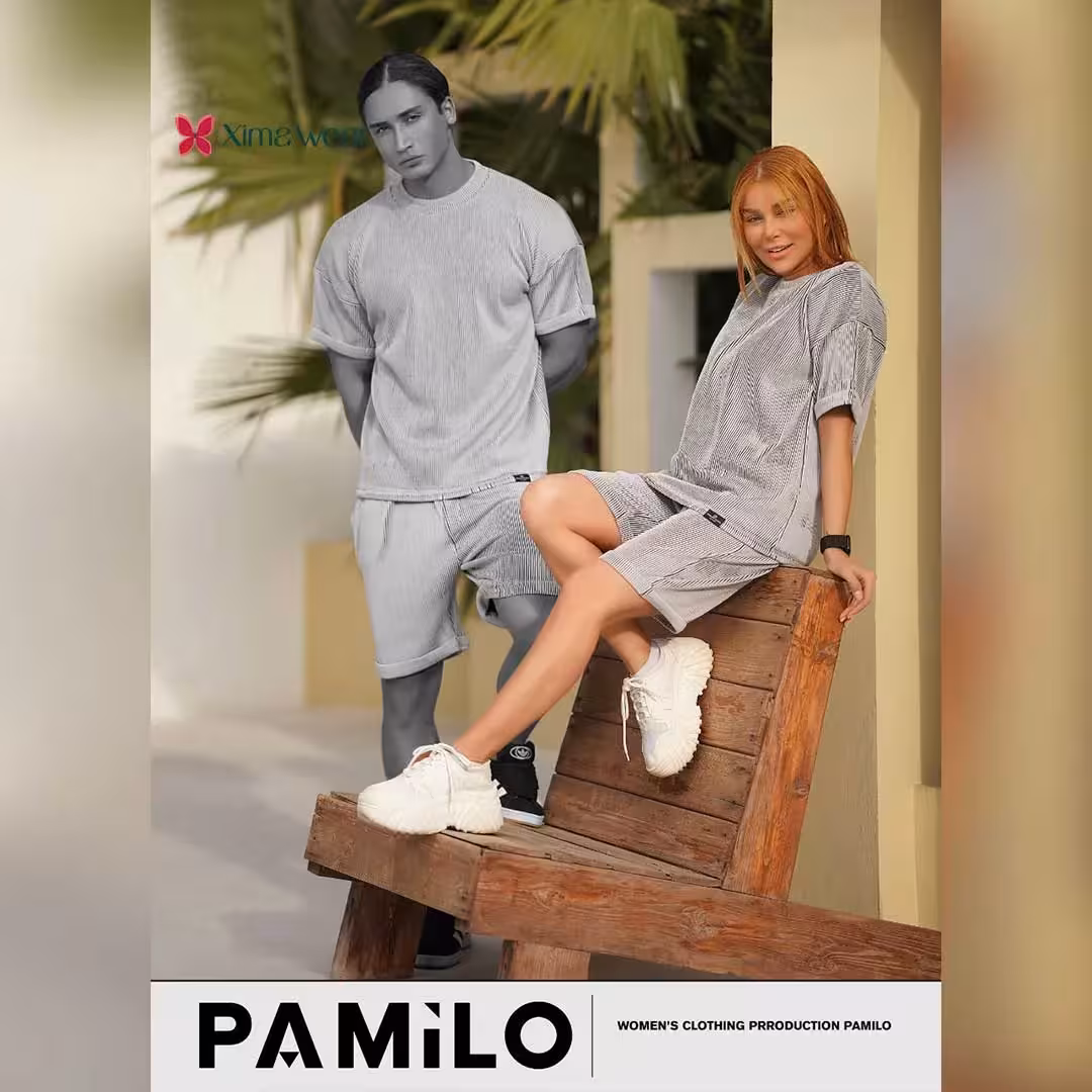 ست تی شرت و شلوارک پامیلو Pamilo مدل کاپلی کد 7020