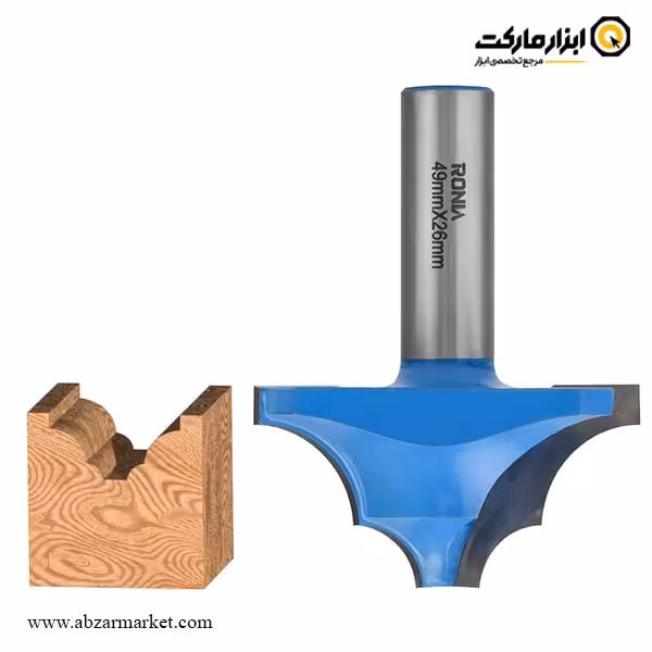 تیغ اورفرز رونیا پروفیل نفوذی سر تخت قطر 49 میلی متر مدل 49026012-21