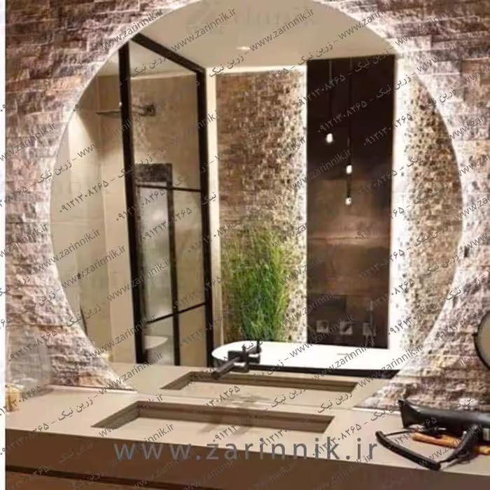 آینه دستشویی مدرن زرین نیک مدل AD044